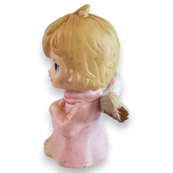 Lot of 3 VTG Angel Ornaments & Figurine Porcelain Tin Christmas Kitsch Decor - Picture 8 of 16